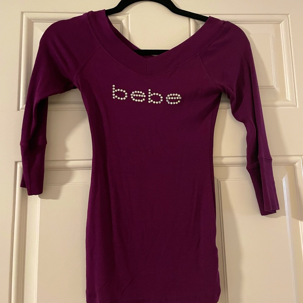 NWOT Bebe purple top